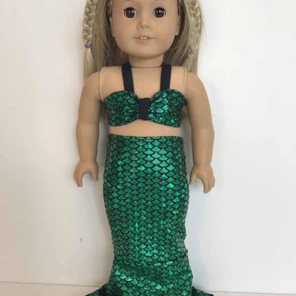 Doll Outfit - Green Fish Scale